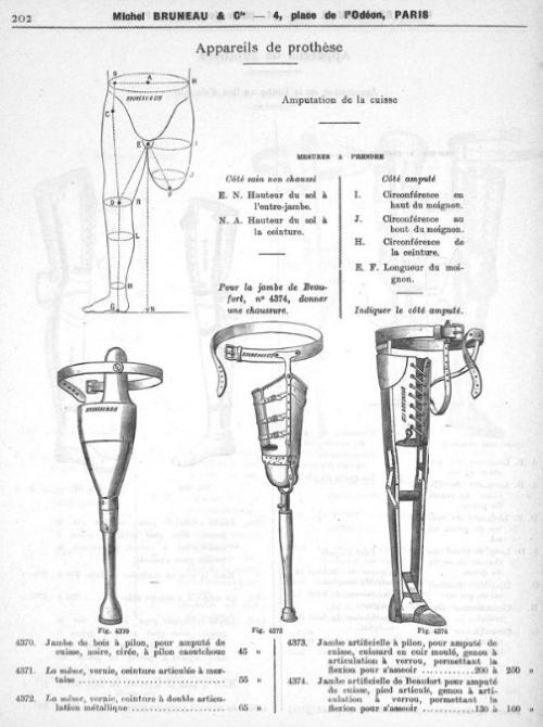 Prothèses. Jambe de bois à pilon... Catalogue illustré d'instruments de chirurgie Michel Bruneau & Cie).jpg