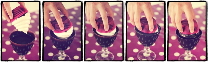 Cupcakes au chocolat & meringue italienne {comme des Hi-Hat Cupcakes !}