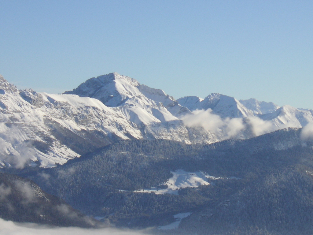 Vues de la Chaîne des Alpes depuis le Semnoz