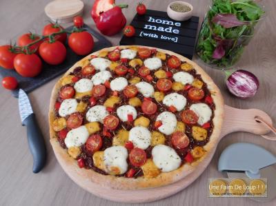 Pizza bolognaise végétale