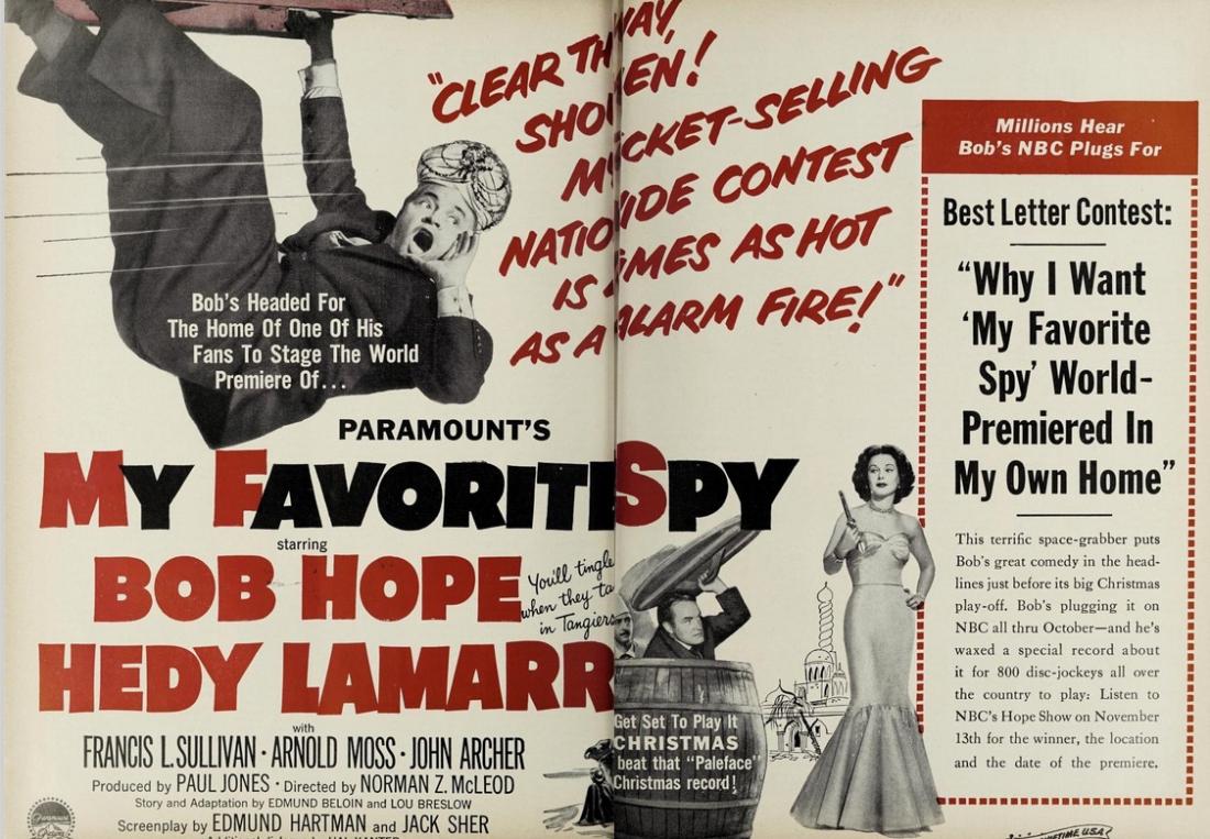 MY FAVORITE SPY box office USA 1952