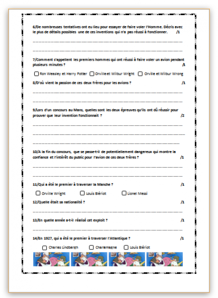 Projet avion en papier