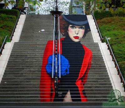 Sur des Escaliers
