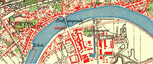 Jemeppe & Seraing (Carte du dépôt de la guerre (1865 - 1880)