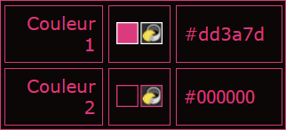 En rose et noir