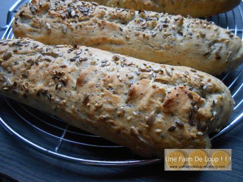 Baguettes aux céréales & graines