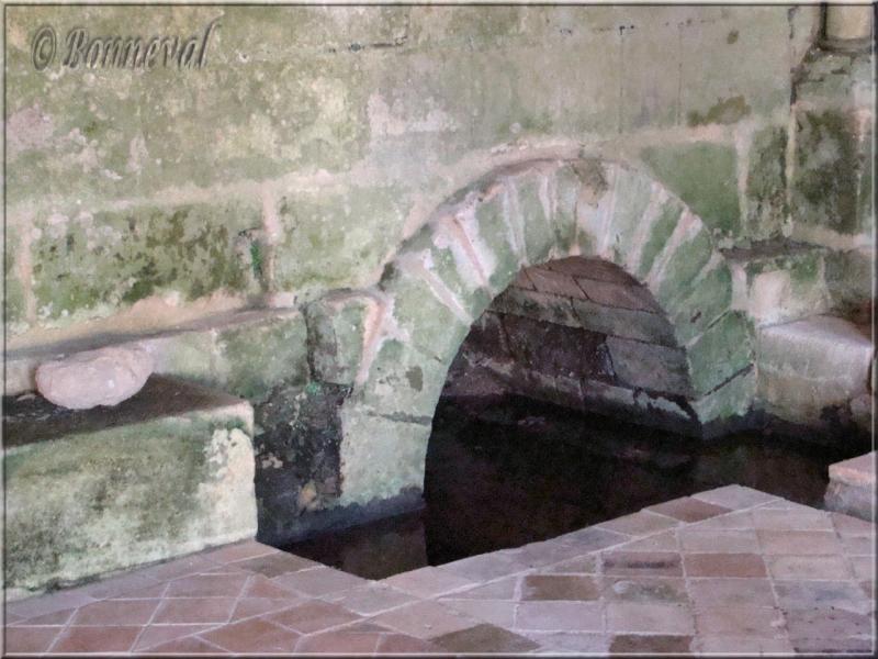 Abbaye de Fontdouce 12 ème siècle Charente-Maritime sortie de la canalisation de la Salle Capitulaire