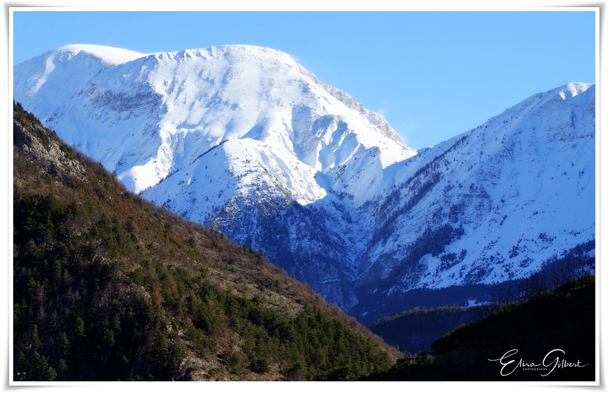 Vallée de la Haute Bléone en hiver