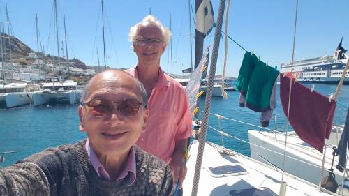 Le balcon posé sur la mer (12) entre Μύκονoς et Πάρος. Le balcon du Lundi de Pâque