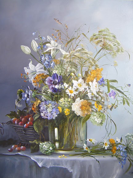 Peintures florales de : Sylvie Fortin
