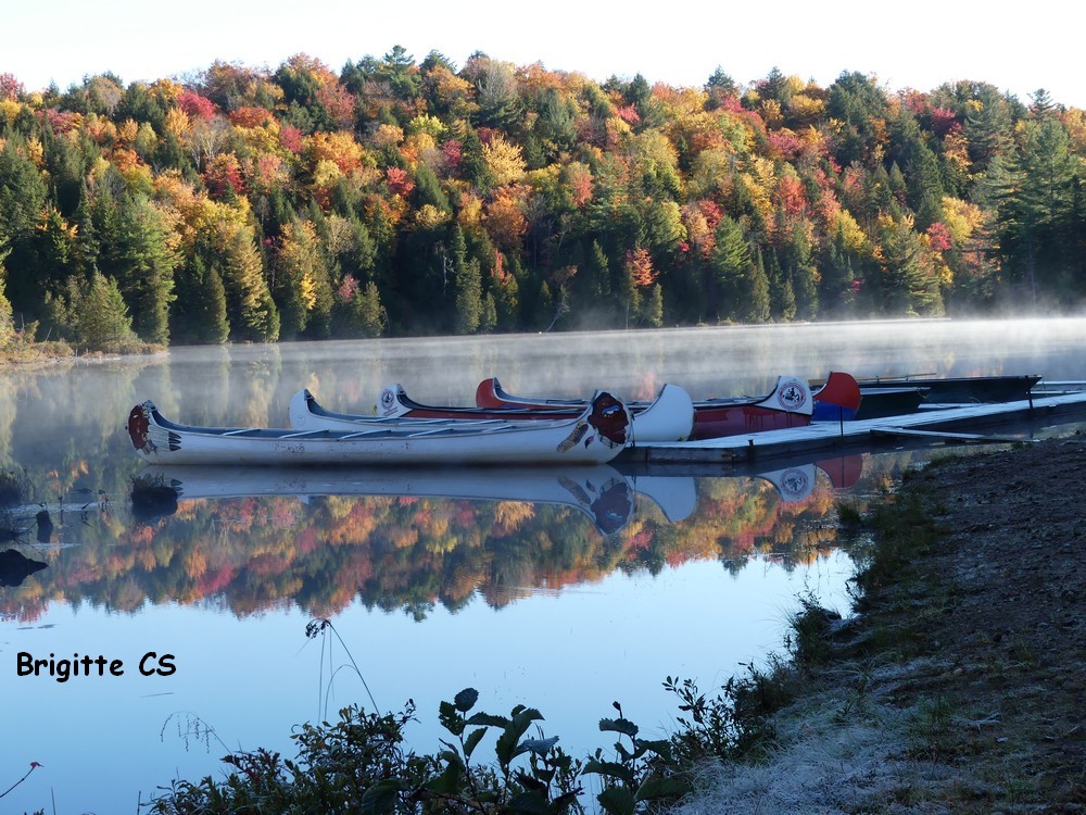 Rabaska à la pourvoirie du Lac Blanc au Canada...