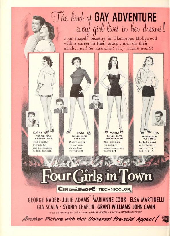 FOUR GIRLS IN TOWN BOX OFFICE USA 1957