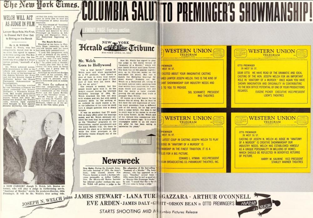 BOX OFFICE USA DU 16 JUILLET 1959 AU 22 JUILLET 1959