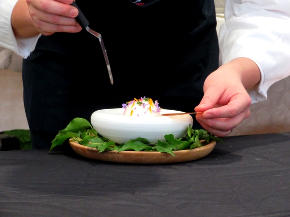 Takashi Kinoshita a démontré tout son savoir-faire au Salon Arts et Saveurs du Lions Club Châtillonnais