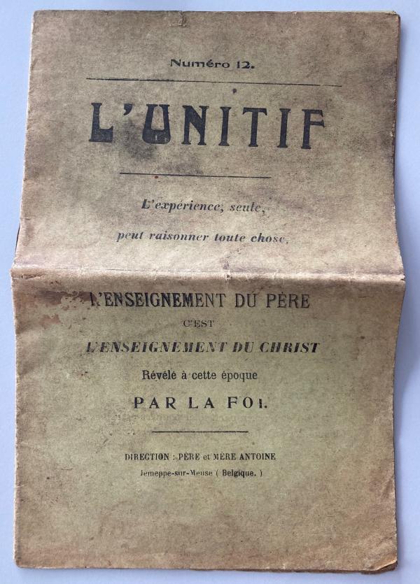 Unitif n°12 (derniers moments du Père), vers 1920