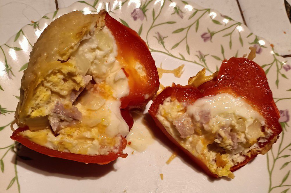 Poivrons farcis au four...