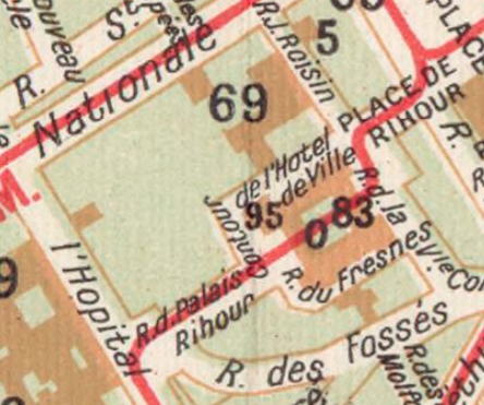 Plan de la ville de Lille, 1930 (Ravet-Anceau)(gallica)