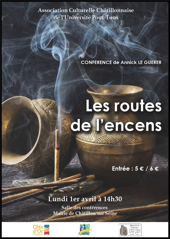 "Les routes de l'encens", une conférence de 