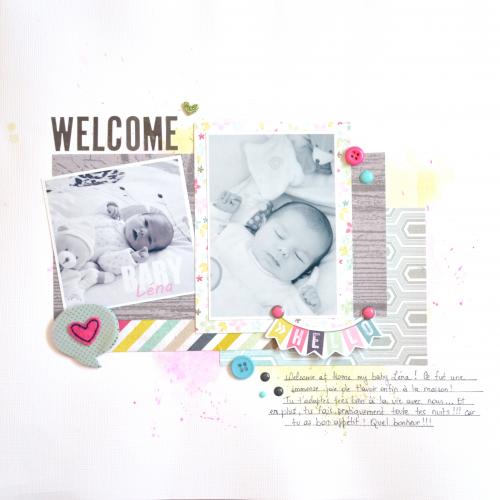 Welcome at home, My baby Léna !