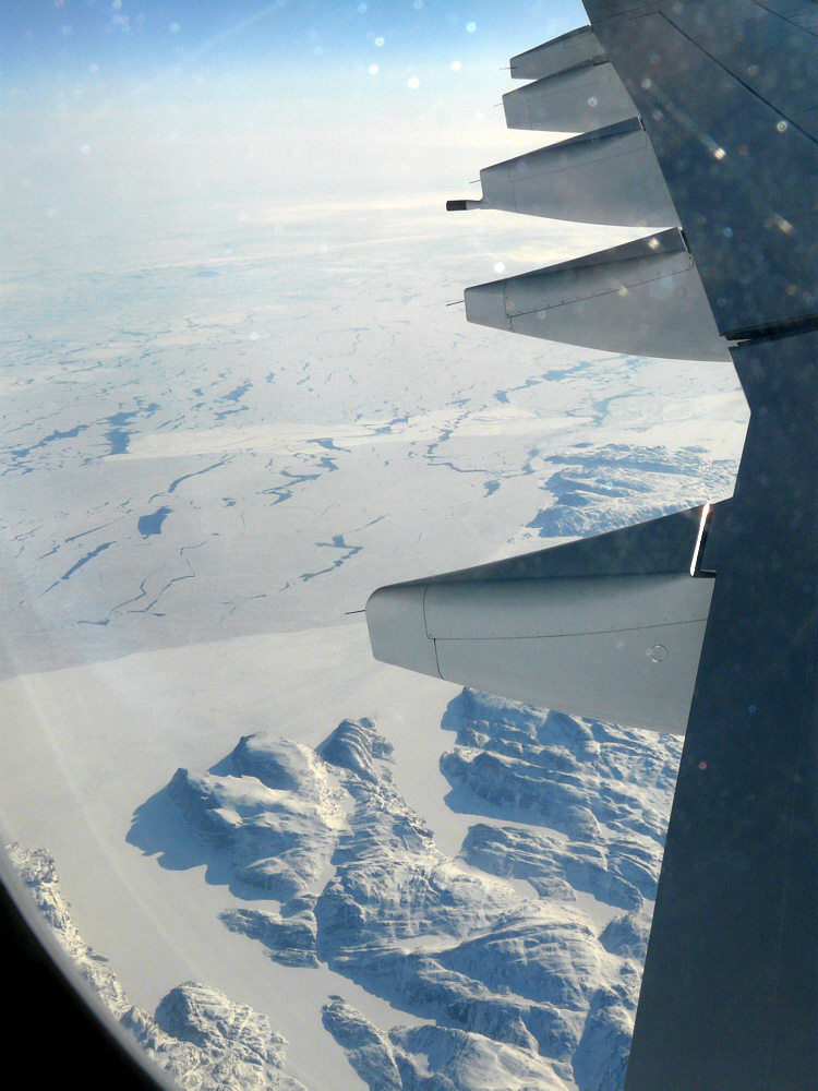 Partis ! - Au dessus des côtes groenlandaises