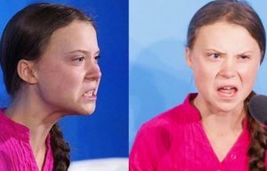 Greta Thunberg, cette affreuse gamine le visage déformé par la haine