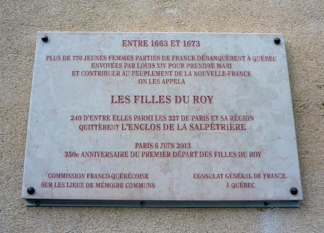 Hommage aux dernières Filles du Roy parties en Nouvelle-France en 1673