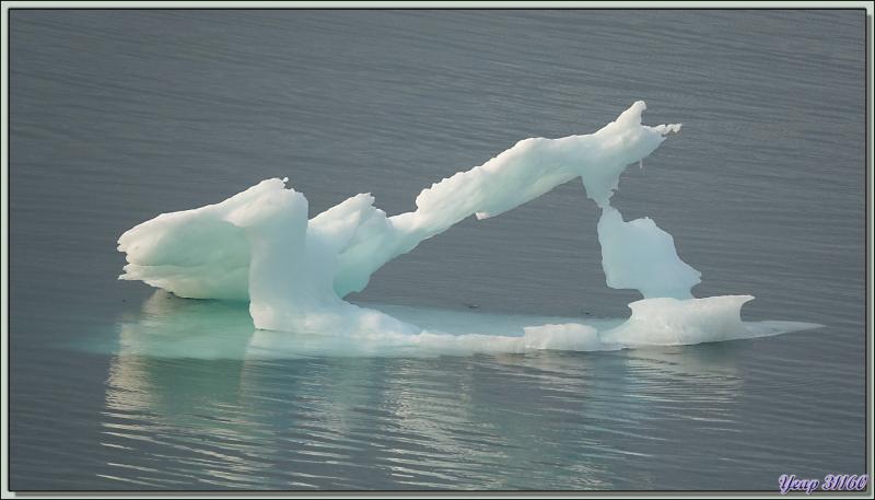 Débarquement à Grise Fiord (ᐊᐅᔪᐃᑦᑐᖅ ou Aujuittuq, le Village qui ne dégèle jamais) vu du navire - Ellesmere Island - Nunavut - Canada