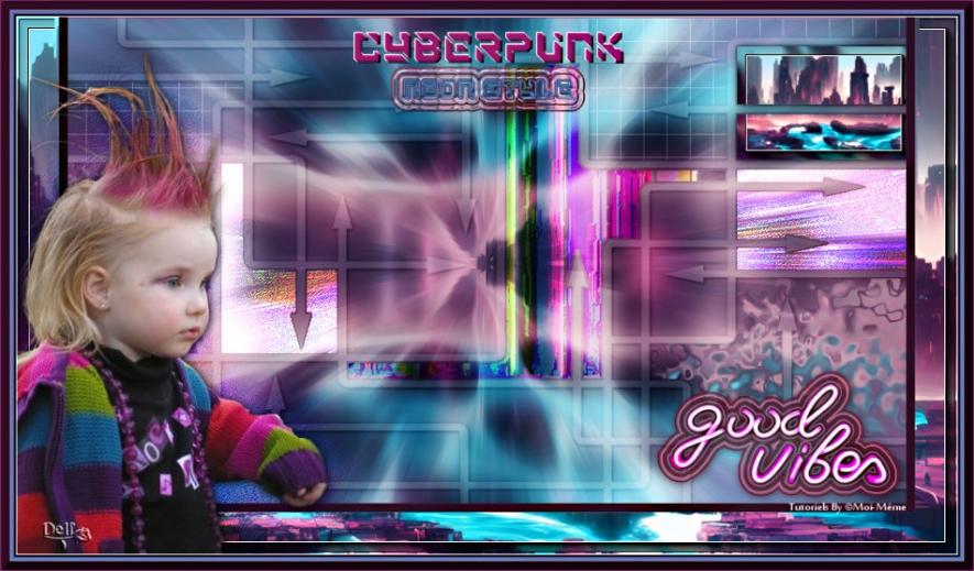 Cyberpunk, neon style