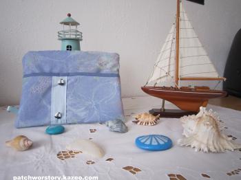 pochette turquoise