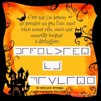 Escape Game d'Halloween maison: énigme