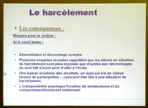 Le harcèlement et les violences à l'école, une conférence peoposée par le Zonta Club de Châtillon sur Seine