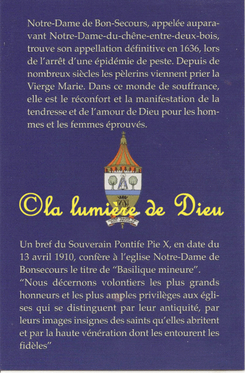 Prière à Notre-Dame de Bon Secours (Bon Secours, commune de Péurwelz)