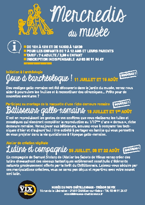 les Mercredis du Musée durant l'été 2018