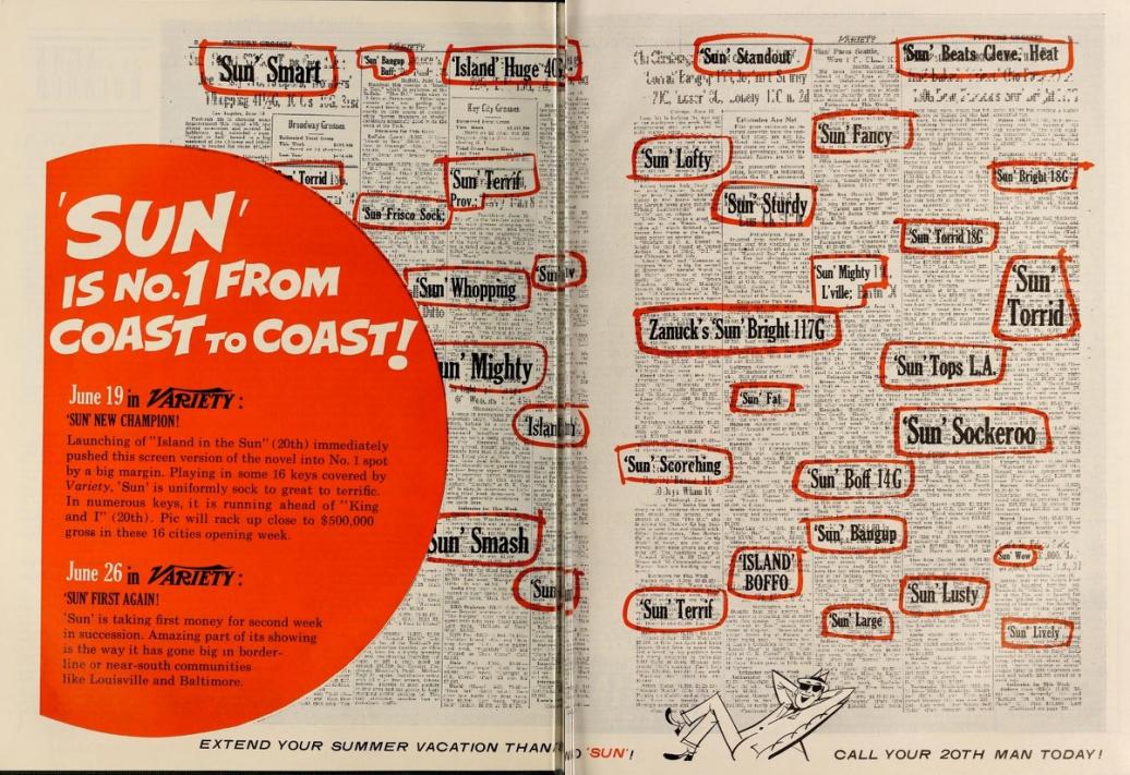BOX OFFICE USA DU 12 JUIN 1957 AU 18 JUIN 1957