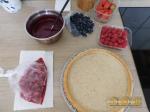 Financier fruits rouges & ganache chocolat blanc