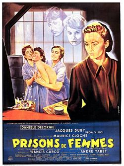 PRISONS DE FEMMES BOX OFFICE FRANCE 1958 AFFICHE DE GUY GERARD NOEL
