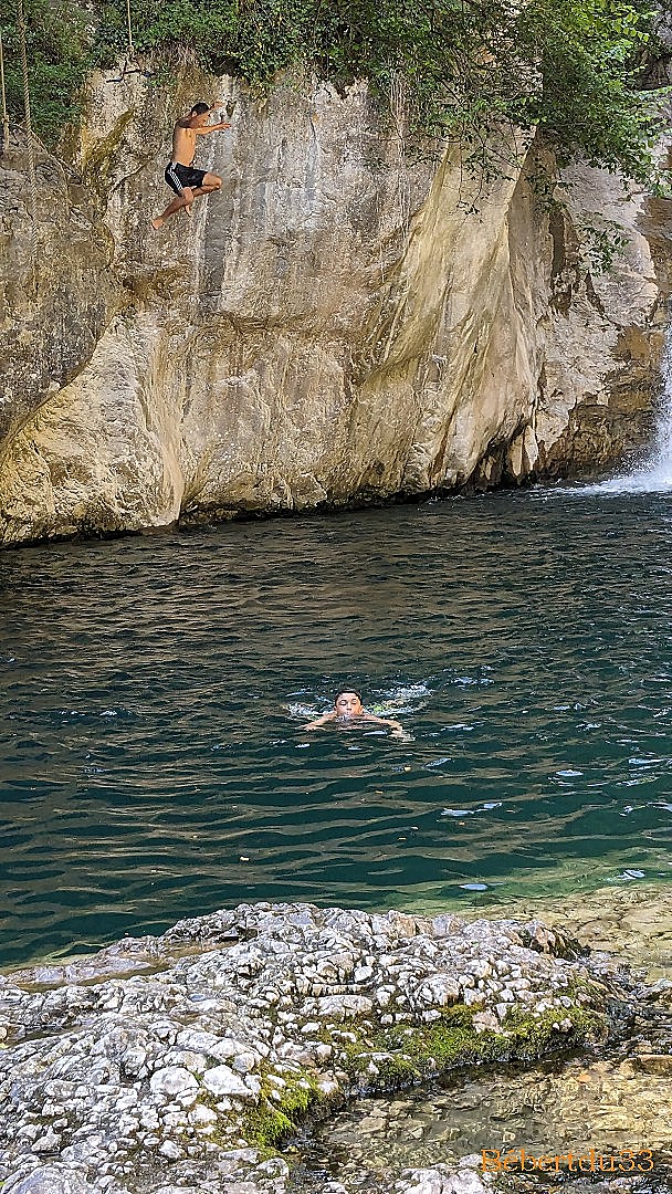une cascade à Sospel 