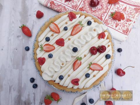 Financier fruits rouges & ganache chocolat blanc
