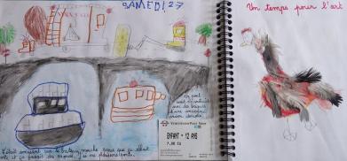 Son premier carnet de voyage à 5 ans 1/2
