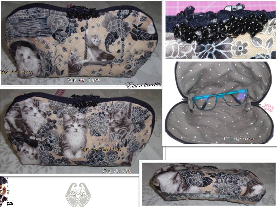 Etui à lunettes "minou"