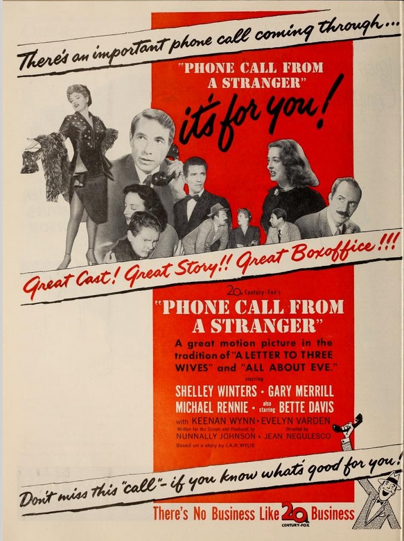 BPHONE CALL FROM A STRANGER BOX OFFICE USA 1952