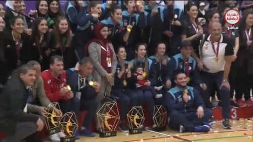 MEZEMATE Aicha Vainqueur du Championnat Arabe des Clubs à Sharjah (Émirats Arabes Unis)