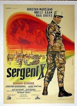 SERGENT X BOX OFFICE FRANCE 1960 AFFICHE DE JEAN MASCII