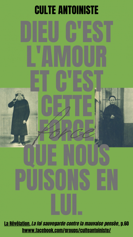 La Révélation, La foi sauvegarde contre la mauvaise pensée (p.60)