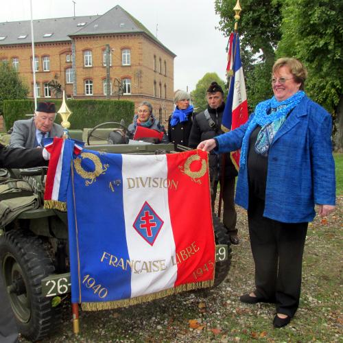 * Jean Gilbert ancien du 1er RA parrain de la promotion 2015/2016 du CFIM de DIEUZE