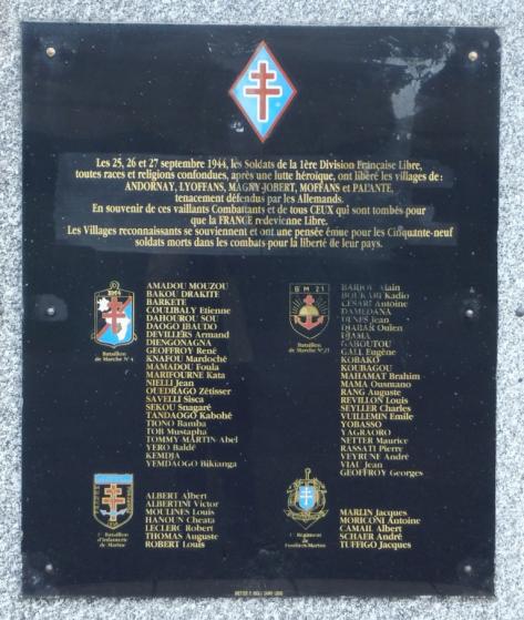 Etape n° 16 - 25-26 Septembre 1944 - La Campagne des Vosges s'engage : le B.M. 4 libère Lyoffans et Andornay