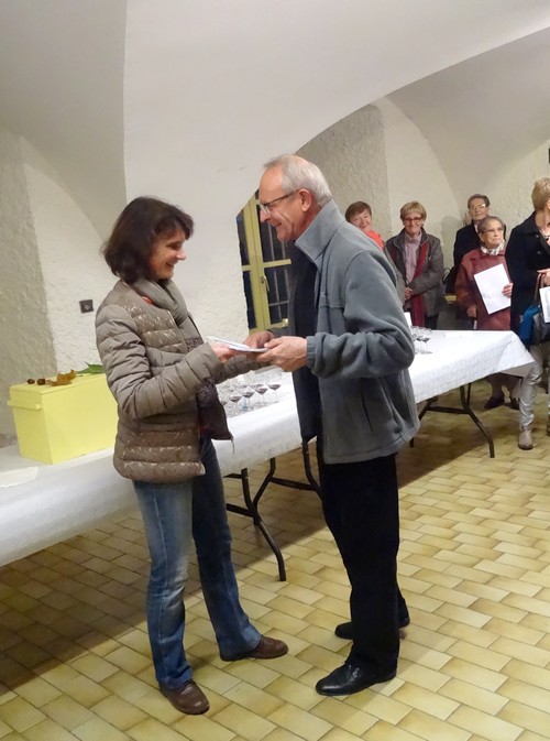 Remise des prix des maisons fleuries à Châtillon sur Seine pour l'année 2015