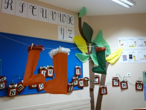 Calendrier de l'avent et bottes de Noël