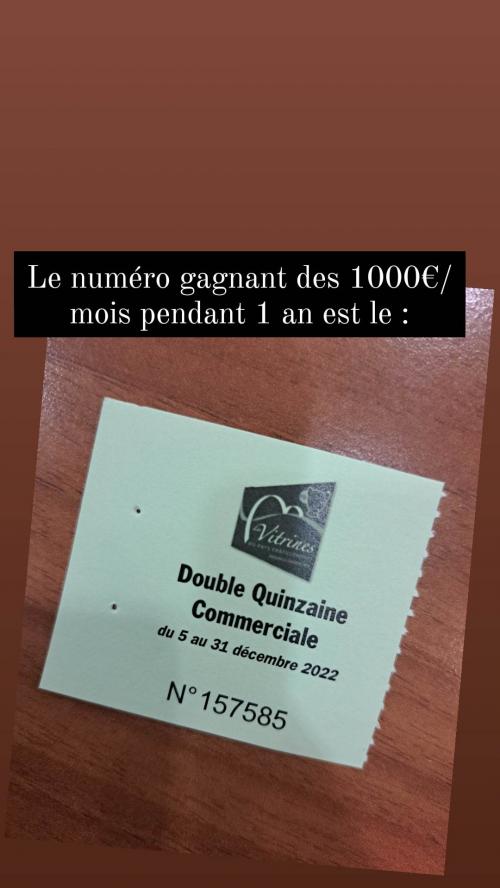 Résultats du tirage de la double Quinzaine Commerciale Châtillonnaise de la fin de l'année 2022...