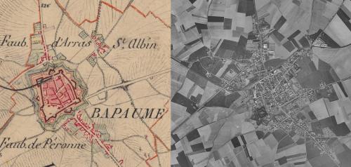 Bapaume (1850-1950)(remonterletemps.ign.fr)